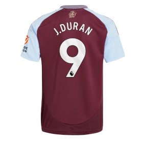 Aston Villa Jhon Duran #9 Hemmakläder 2024-25 Kortärmad